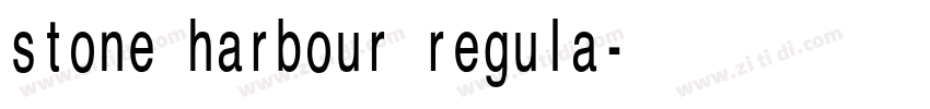 stone harbour regula字体转换